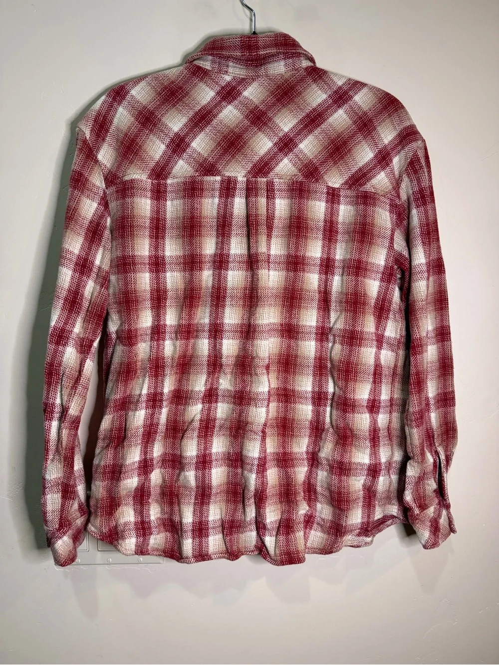Idyllwind Red and Cream Plaid Casual Button-Down Shirt